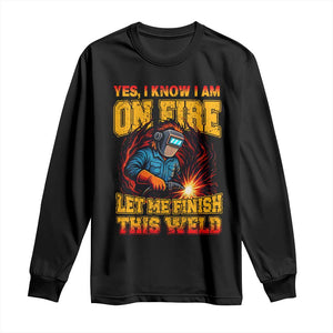 Funny Welding Bigfoot Long Sleeve Shirt Cryptid Welder Sasquatch TS14 Black Print Your Wear