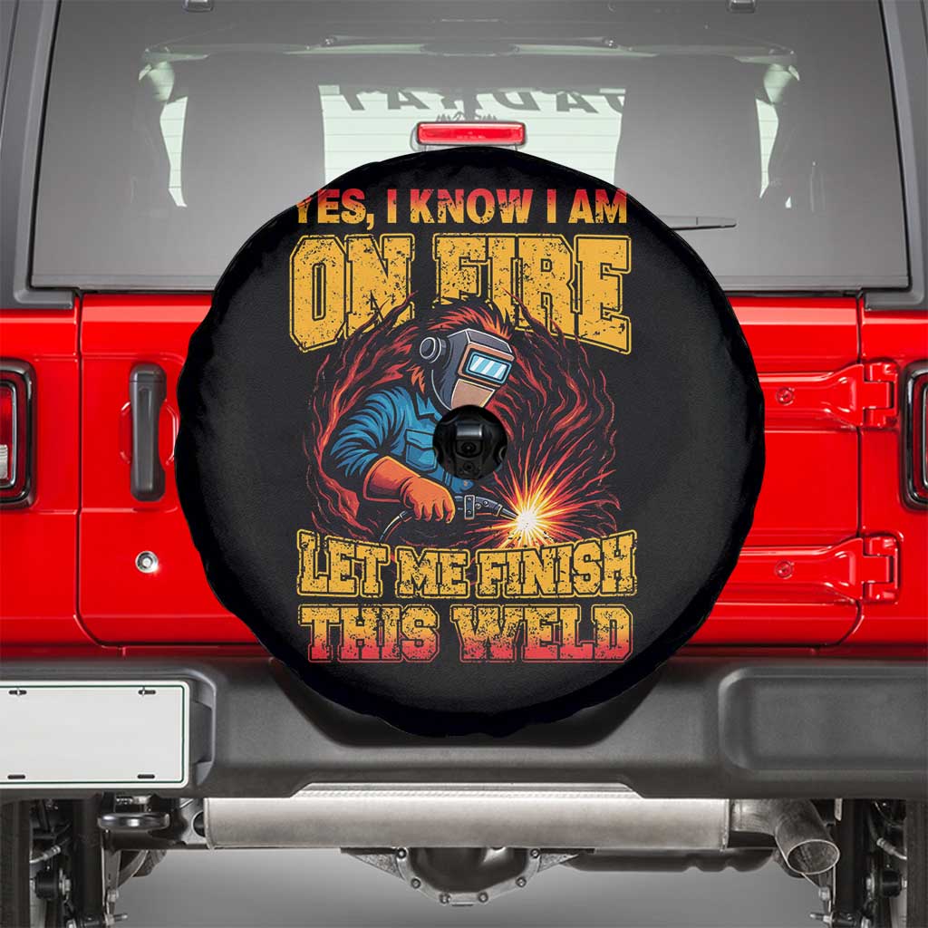 Funny Welding Bigfoot Spare Tire Cover Cryptid Welder Sasquatch TS14 Black Print Your Wear