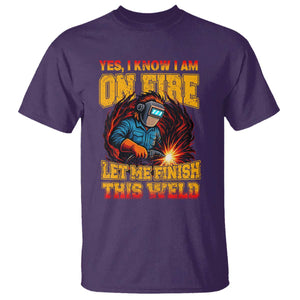 Funny Welding Bigfoot T Shirt Cryptid Welder Sasquatch TS14 Purple Print Your Wear