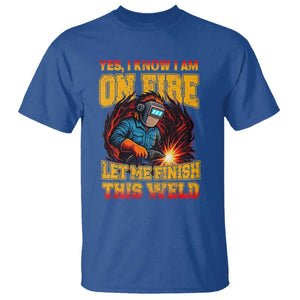 Funny Welding Bigfoot T Shirt Cryptid Welder Sasquatch TS14 Royal Blue Print Your Wear