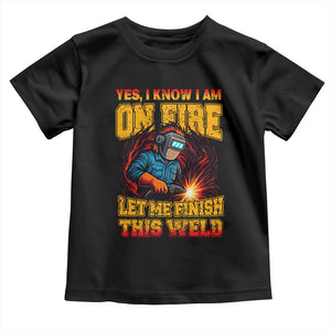 Funny Welding Bigfoot Toddler T Shirt Cryptid Welder Sasquatch TS14 Black Print Your Wear