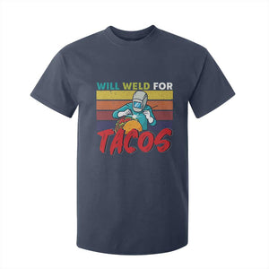 Funny Welding T Shirt For Kid Will Weld For Tacos TS14 Navy Print Your Wear