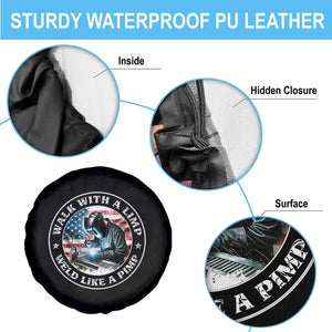 Walk With A Limp Weld Like A Pimp Spare Tire Cover Funny Welding Welder Patriotic American Flag TS14 Print Your Wear