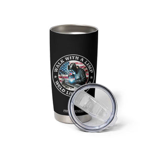 Walk With A Limp Weld Like A Pimp Tumbler Cup Funny Welding Welder Patriotic American Flag TS14 Print Your Wear