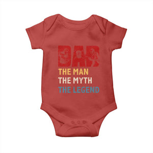 Dad The Man The Myth The Legend Baby Onesie Funny Welder Welding TS14 Red Print Your Wear