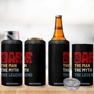 Dad The Man The Myth The Legend 4 in 1 Can Cooler Tumbler Funny Welder Welding TS14 Print Your Wear