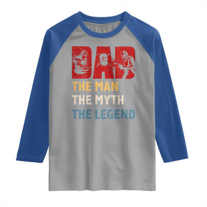 Dad The Man The Myth The Legend Raglan Shirt Funny Welder Welding TS14 Sport Gray Royal Print Your Wear