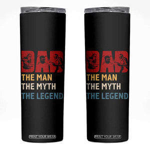 Dad The Man The Myth The Legend Skinny Tumbler Funny Welder Welding TS14 Black Print Your Wear
