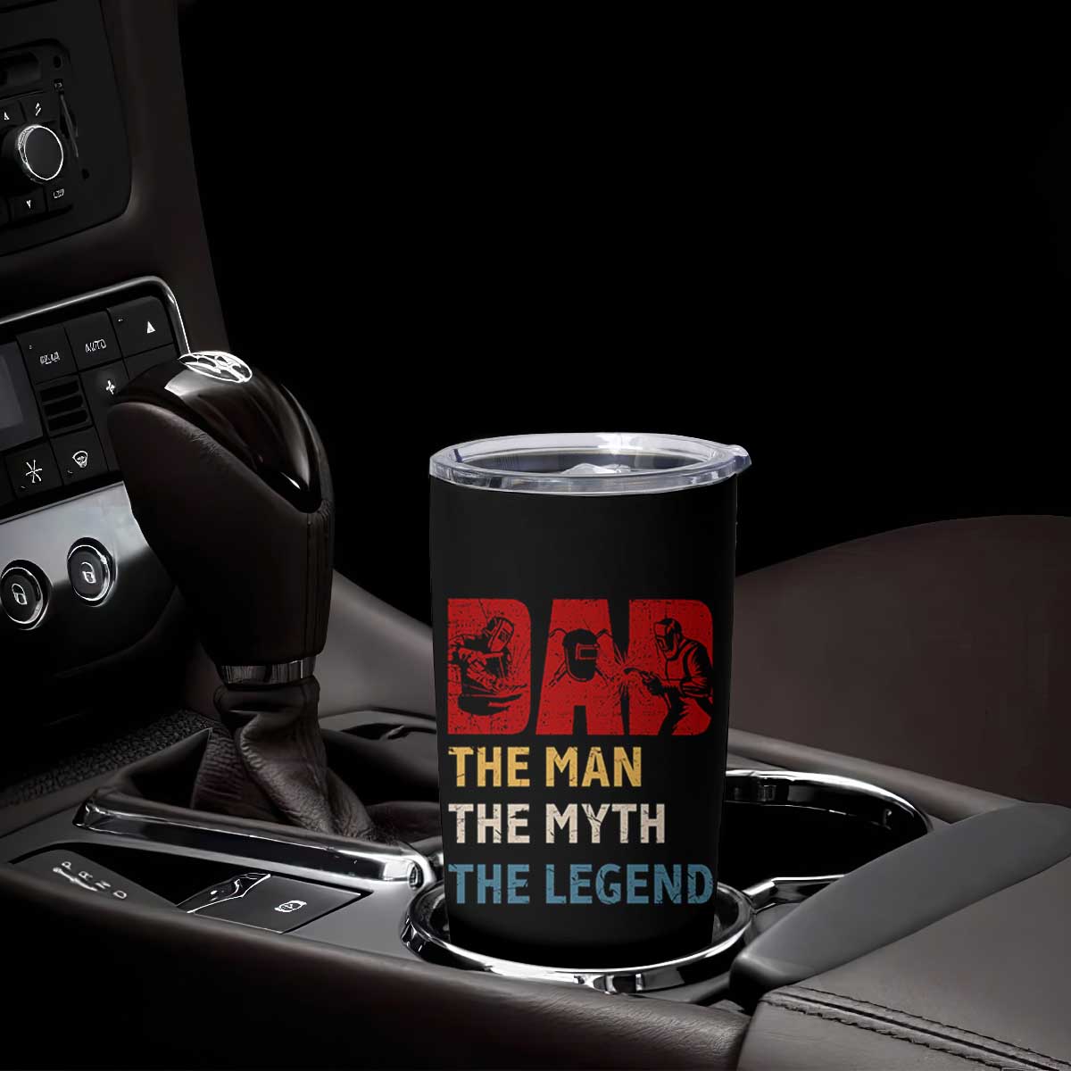 Dad The Man The Myth The Legend Tumbler Cup Funny Welder Welding TS14 Print Your Wear