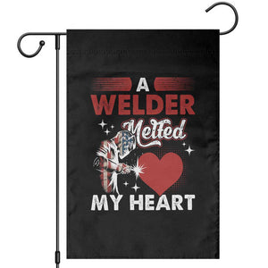 Funny Welding Welder Wife Girlfriend Garden Flag TS14 Black Print Your Wear