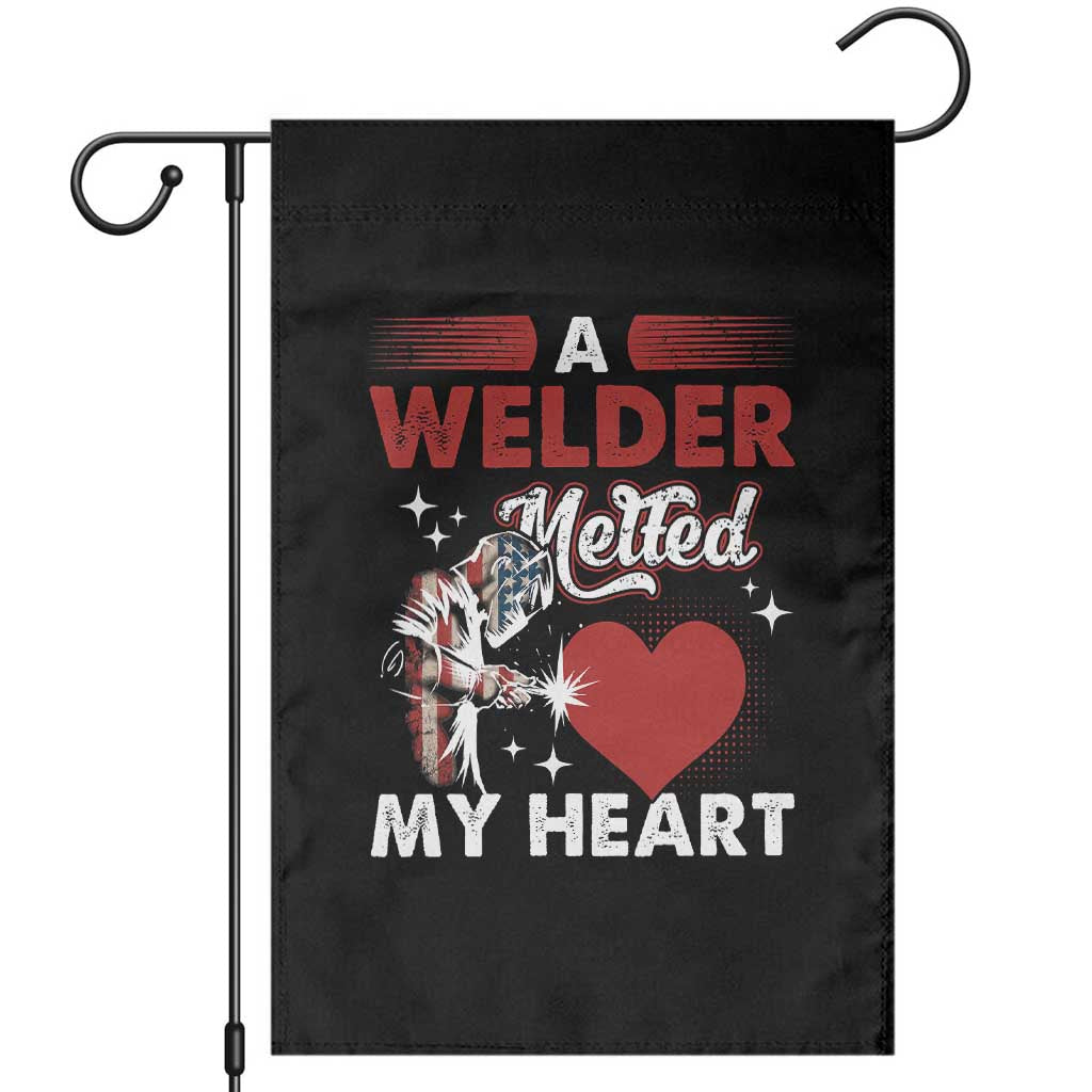 Funny Welding Welder Wife Girlfriend Garden Flag TS14 Black Print Your Wear