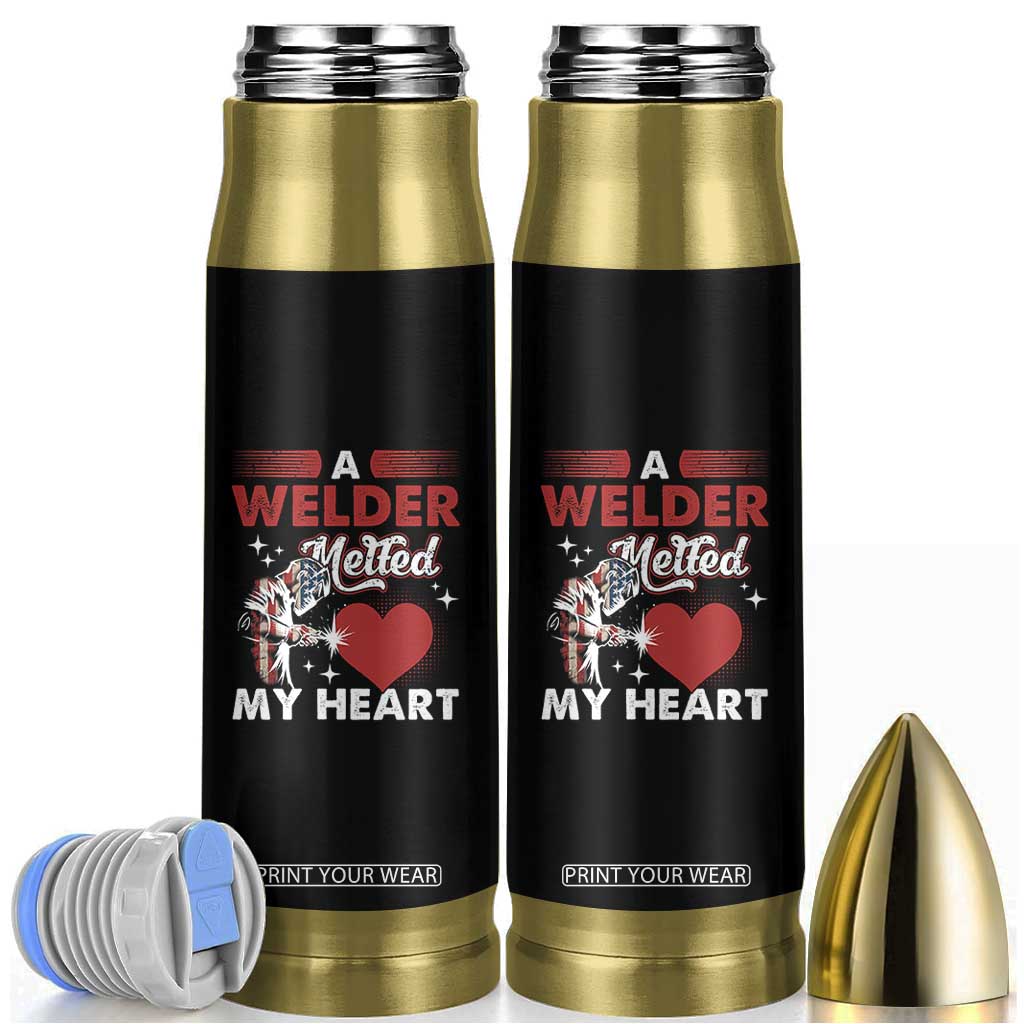 Funny Welding Welder Wife Girlfriend Bullet Tumbler TS14 Black Print Your Wear
