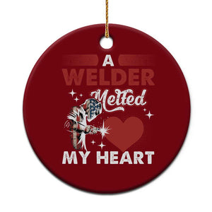 Funny Welding Welder Wife Girlfriend Ceramic Ornament TS14 1pc Red Print Your Wear