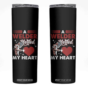 Funny Welding Welder Wife Girlfriend Skinny Tumbler TS14 Black Print Your Wear