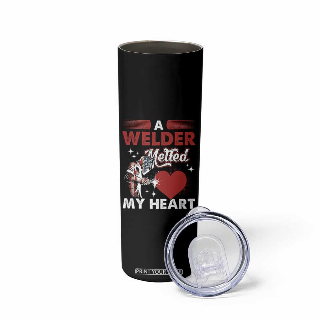 Funny Welding Welder Wife Girlfriend Skinny Tumbler TS14 Print Your Wear