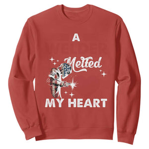 Funny Welding Welder Wife Girlfriend Sweatshirt TS14 Red Print Your Wear