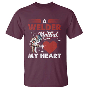 Funny Welding Welder Wife Girlfriend T Shirt TS14 Maroon Print Your Wear