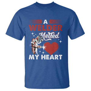 Funny Welding Welder Wife Girlfriend T Shirt TS14 Royal Blue Print Your Wear