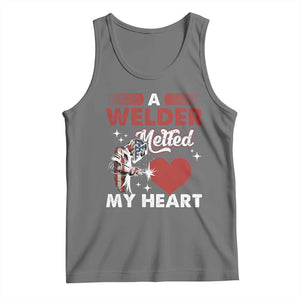 Funny Welding Welder Wife Girlfriend Tank Top TS14 Black Heather Print Your Wear