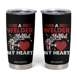 Funny Welding Welder Wife Girlfriend Tumbler Cup TS14 Black Print Your Wear