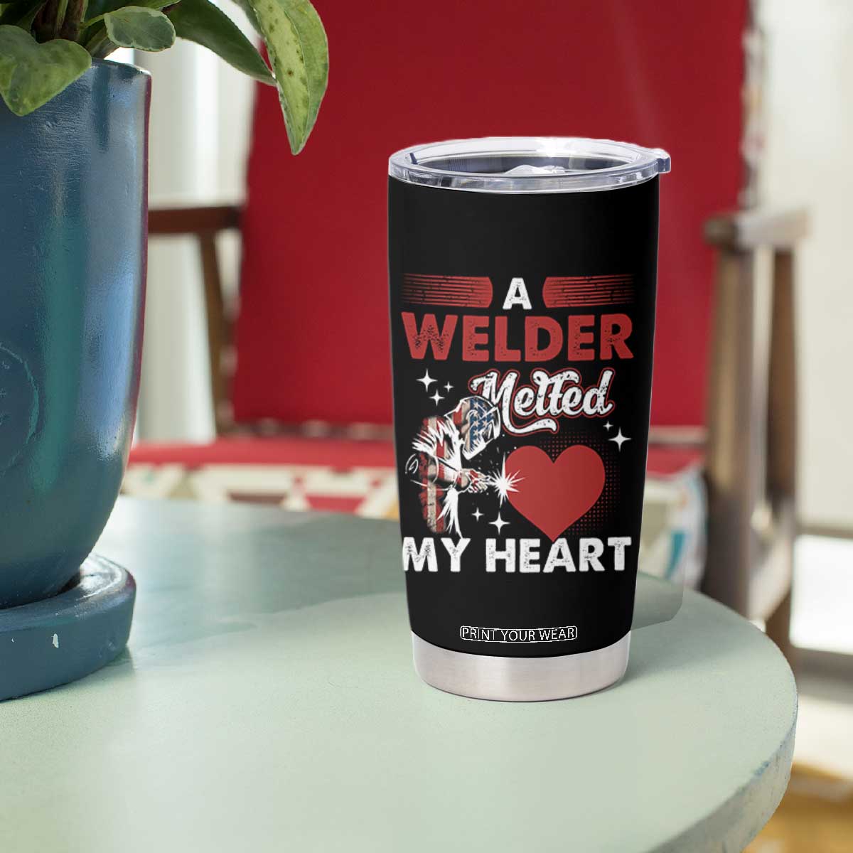 Funny Welding Welder Wife Girlfriend Tumbler Cup TS14 Print Your Wear
