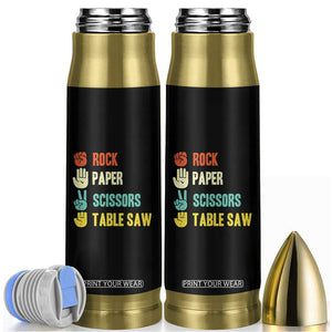 Funny Woodworker Bullet Tumbler Rock Paper Scissors Table Saw TS14 Black Print Your Wear
