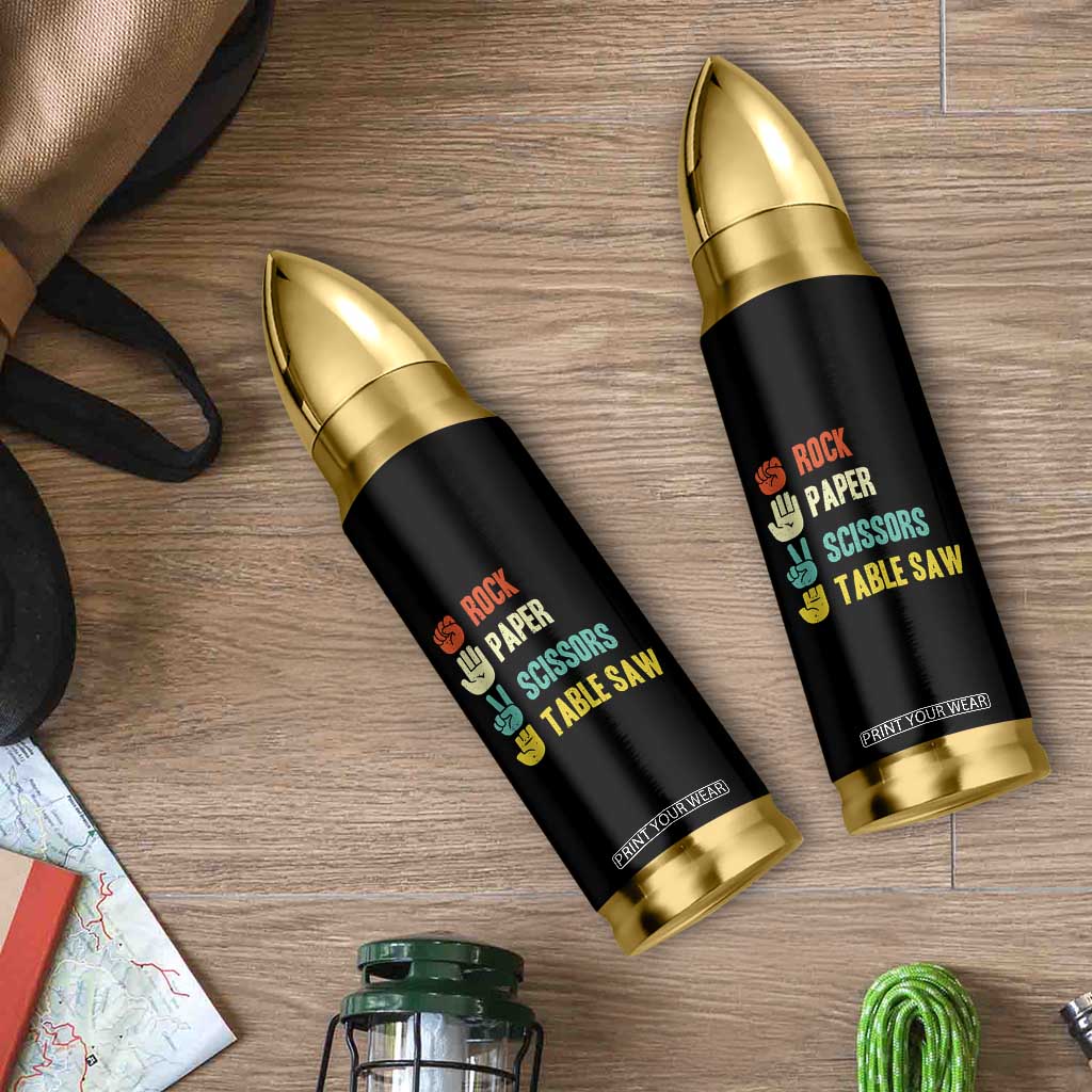 Funny Woodworker Bullet Tumbler Rock Paper Scissors Table Saw TS14 Print Your Wear