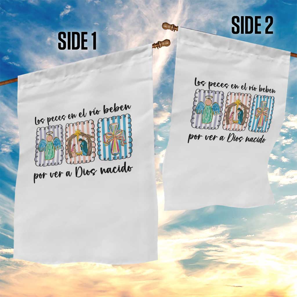 Nativity Scene Christian Christmas Garden Flag Feliz Navidad TS14 Print Your Wear