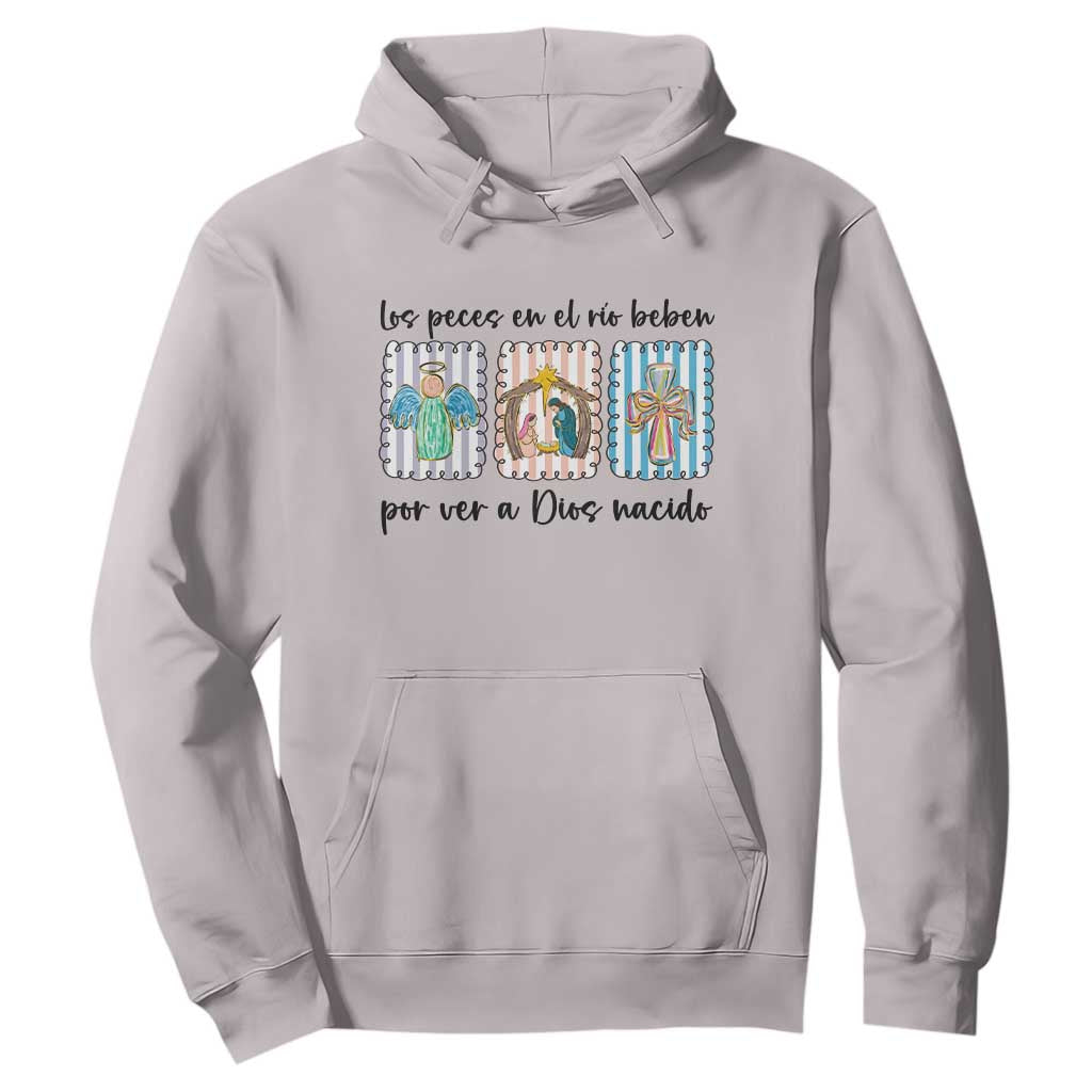 Nativity Scene Christian Christmas Hoodie Feliz Navidad TS14 Ice Gray Print Your Wear