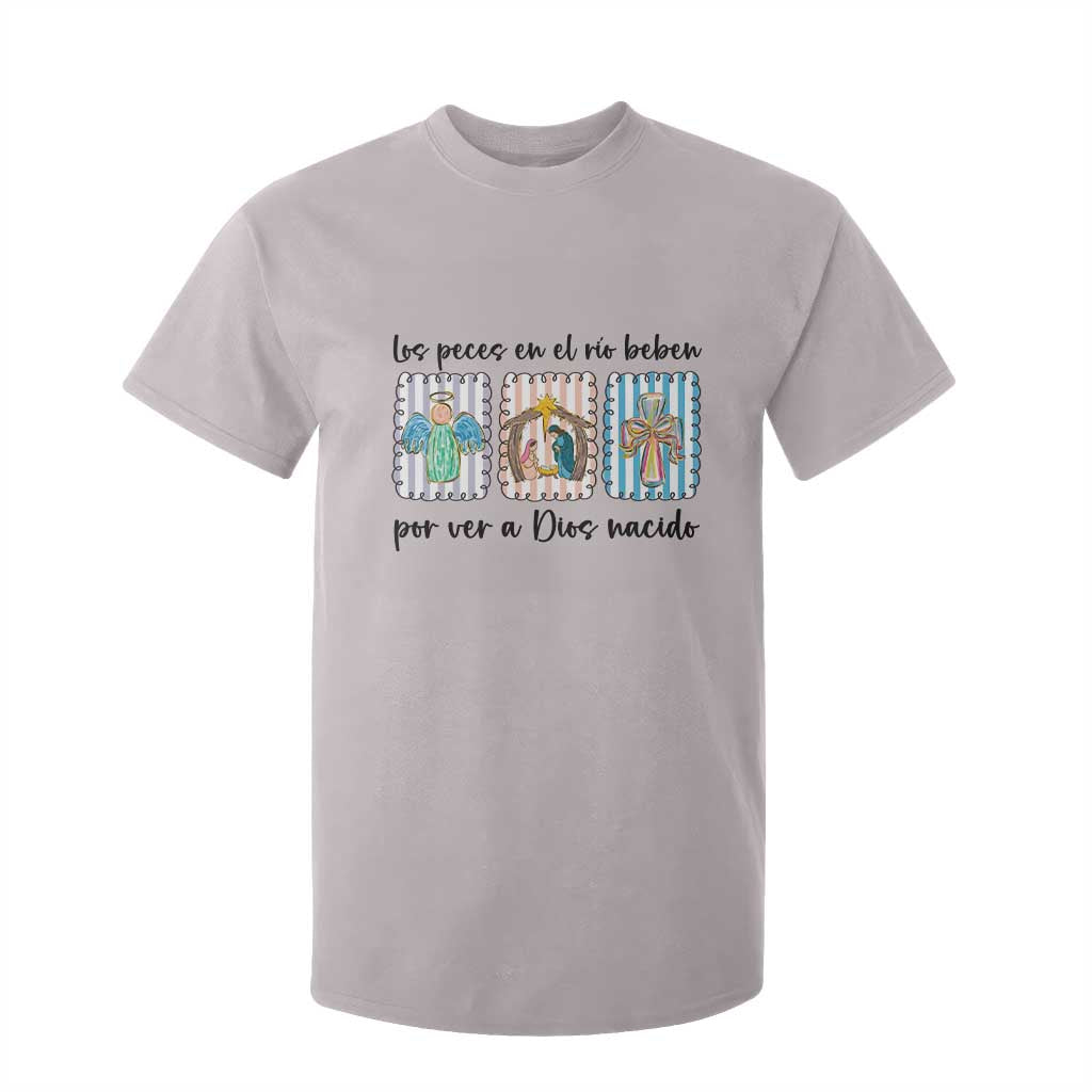 Nativity Scene Christian Christmas T Shirt For Kid Feliz Navidad TS14 Ice Gray Print Your Wear