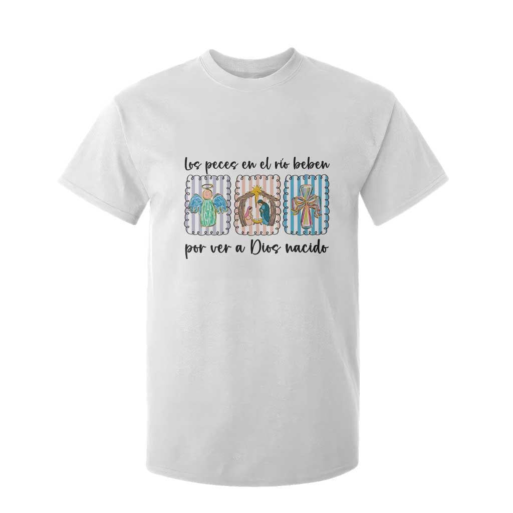 Nativity Scene Christian Christmas T Shirt For Kid Feliz Navidad TS14 White Print Your Wear
