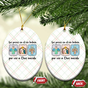 Nativity Scene Christian Christmas Ceramic Ornament Feliz Navidad TS14 Print Your Wear