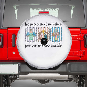 Nativity Scene Christian Christmas Spare Tire Cover Feliz Navidad TS14 White Print Your Wear