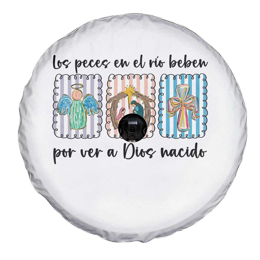 Nativity Scene Christian Christmas Spare Tire Cover Feliz Navidad TS14 Print Your Wear