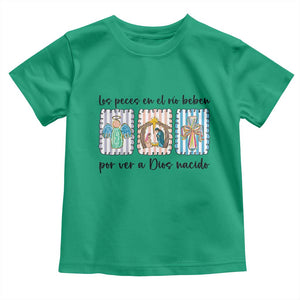 Nativity Scene Christian Christmas Toddler T Shirt Feliz Navidad TS14 Irish Green Print Your Wear