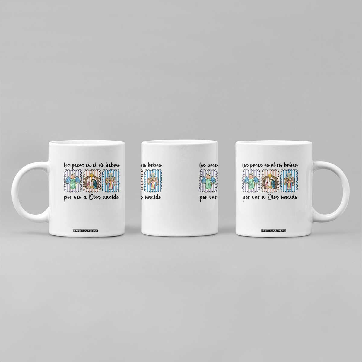 Nativity Scene Christian Christmas Coffee Mug Feliz Navidad TS14 Print Your Wear