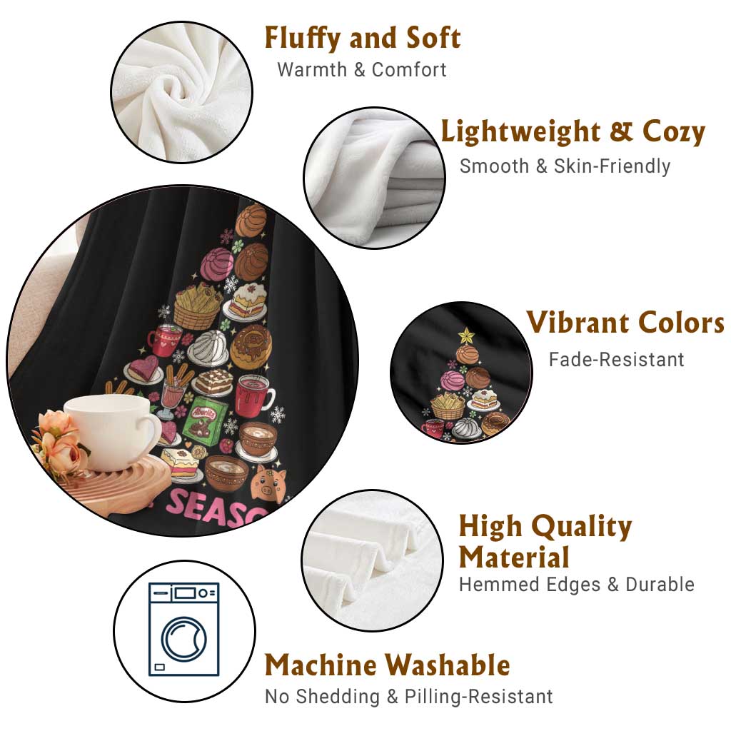 Tis The Season Mexican Christmas Throw Blanket TS14 Print Your Wear