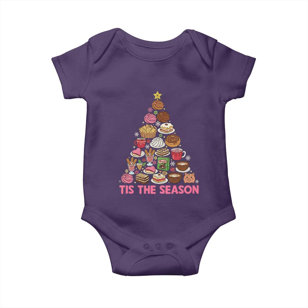 Tis The Season Mexican Christmas Baby Onesie TS14 Purple Print Your Wear