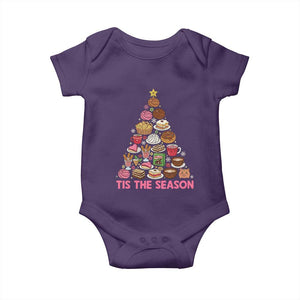 Tis The Season Mexican Christmas Baby Onesie TS14 Purple Print Your Wear