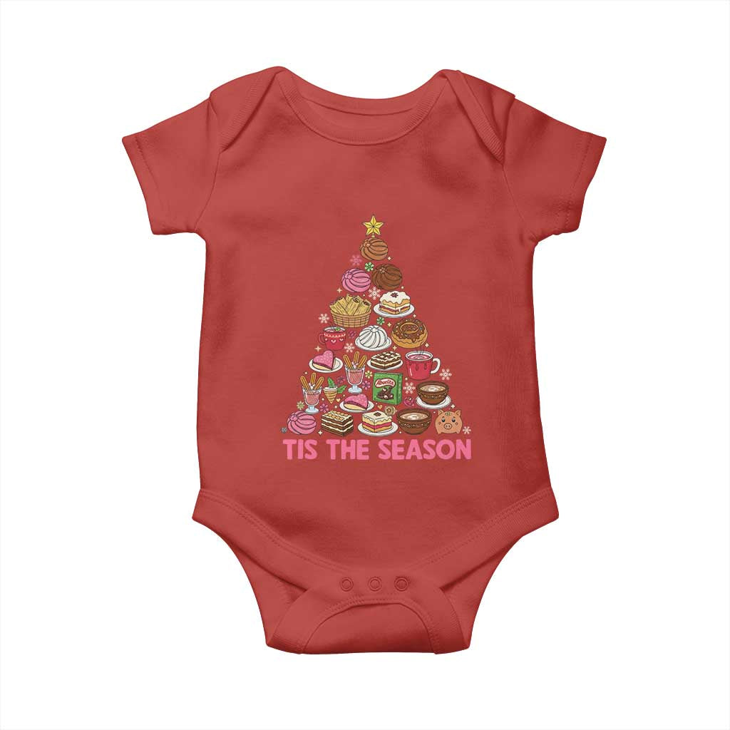 Tis The Season Mexican Christmas Baby Onesie TS14 Red Print Your Wear