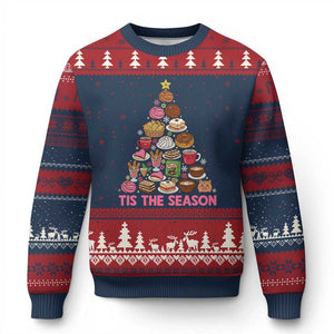 Tis The Season Mexican Xmas Ugly Christmas Sweater TS14 Navy Red Print Your Wear