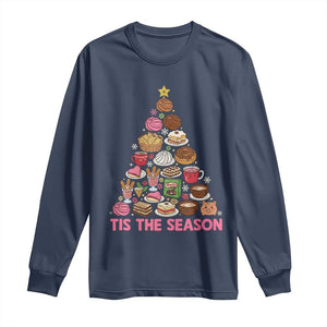 Tis The Season Mexican Christmas Long Sleeve Shirt TS14 Navy Print Your Wear
