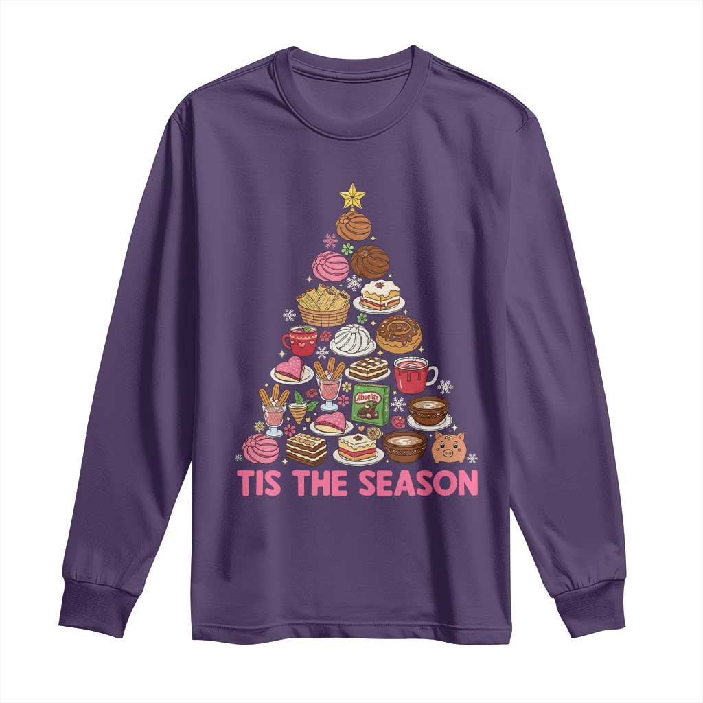 Tis The Season Mexican Christmas Long Sleeve Shirt TS14 Purple Print Your Wear