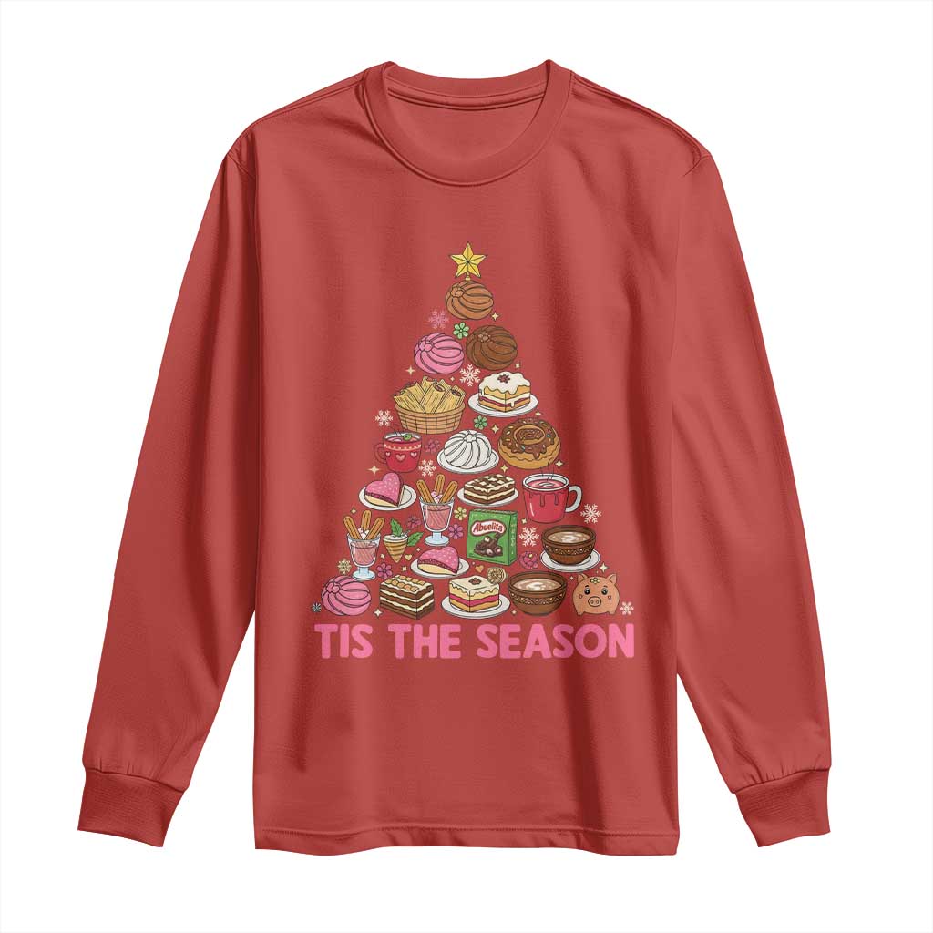 Tis The Season Mexican Christmas Long Sleeve Shirt TS14 Red Print Your Wear