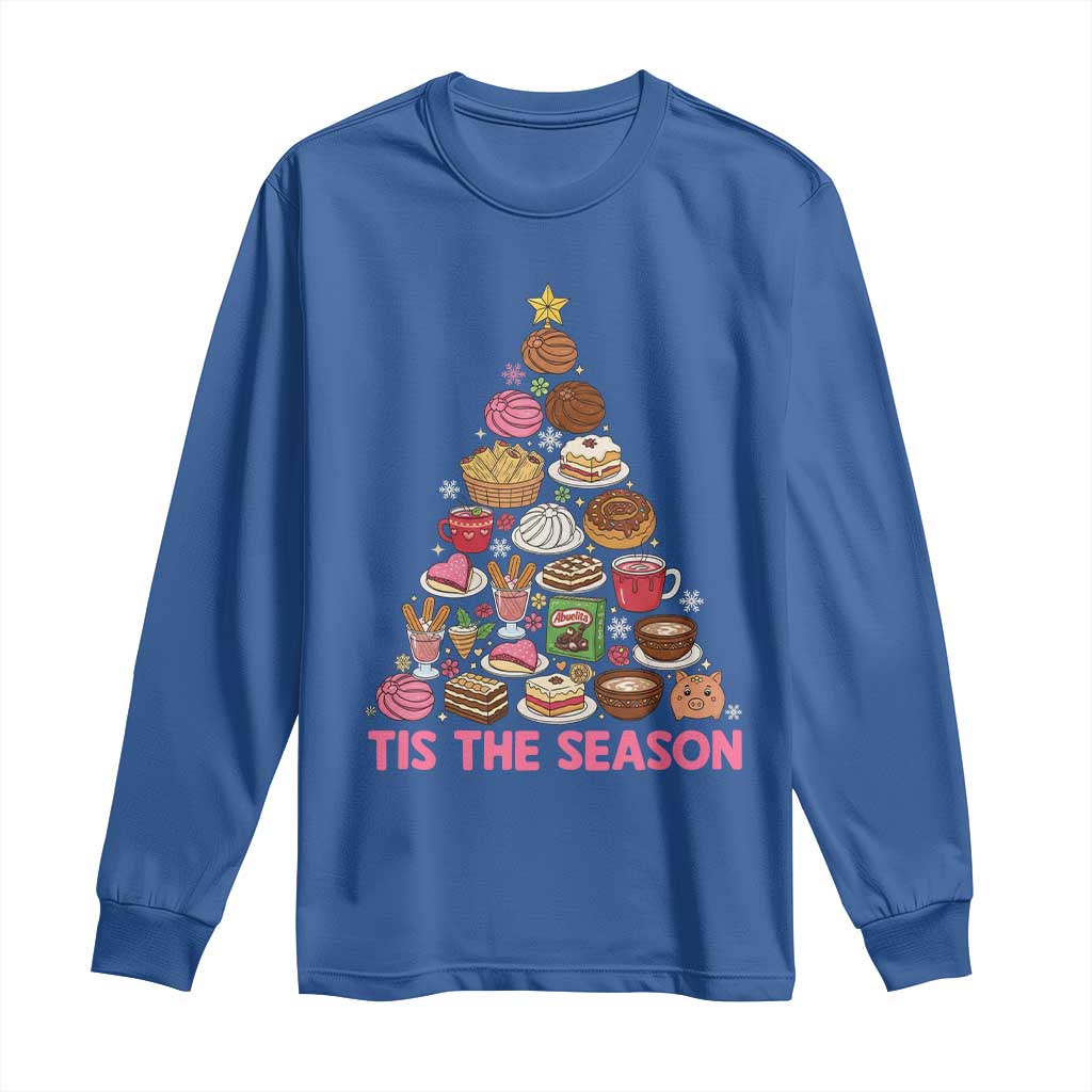 Tis The Season Mexican Christmas Long Sleeve Shirt TS14 Royal Blue Print Your Wear