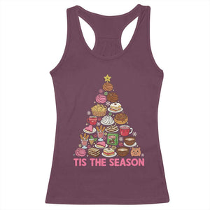 Tis The Season Mexican Christmas Racerback Tank Top TS14 Maroon Print Your Wear