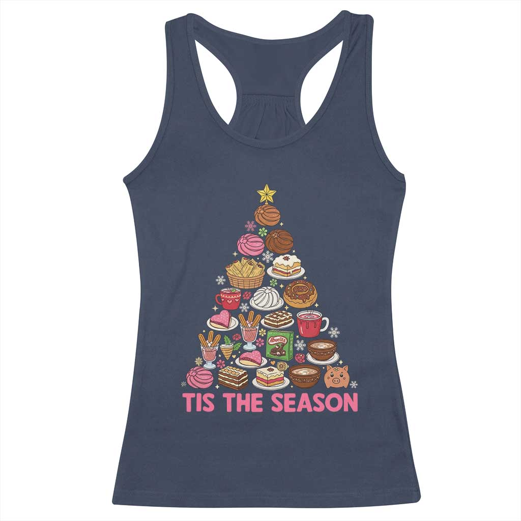 Tis The Season Mexican Christmas Racerback Tank Top TS14 Navy Print Your Wear
