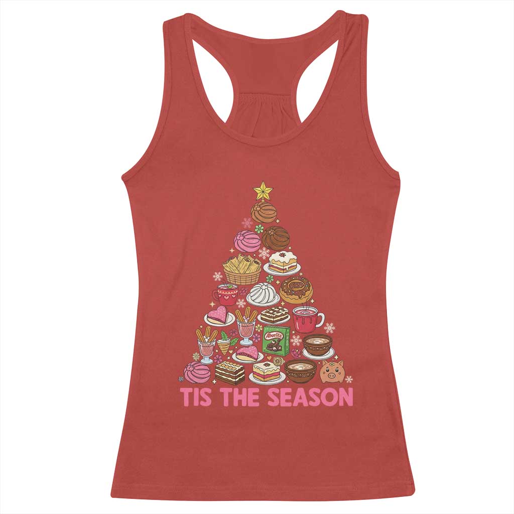 Tis The Season Mexican Christmas Racerback Tank Top TS14 Red Print Your Wear
