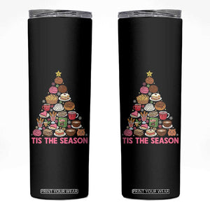 Tis The Season Mexican Christmas Skinny Tumbler TS14 Black Print Your Wear