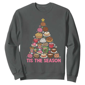 Tis The Season Mexican Christmas Sweatshirt TS14 Dark Heather Print Your Wear